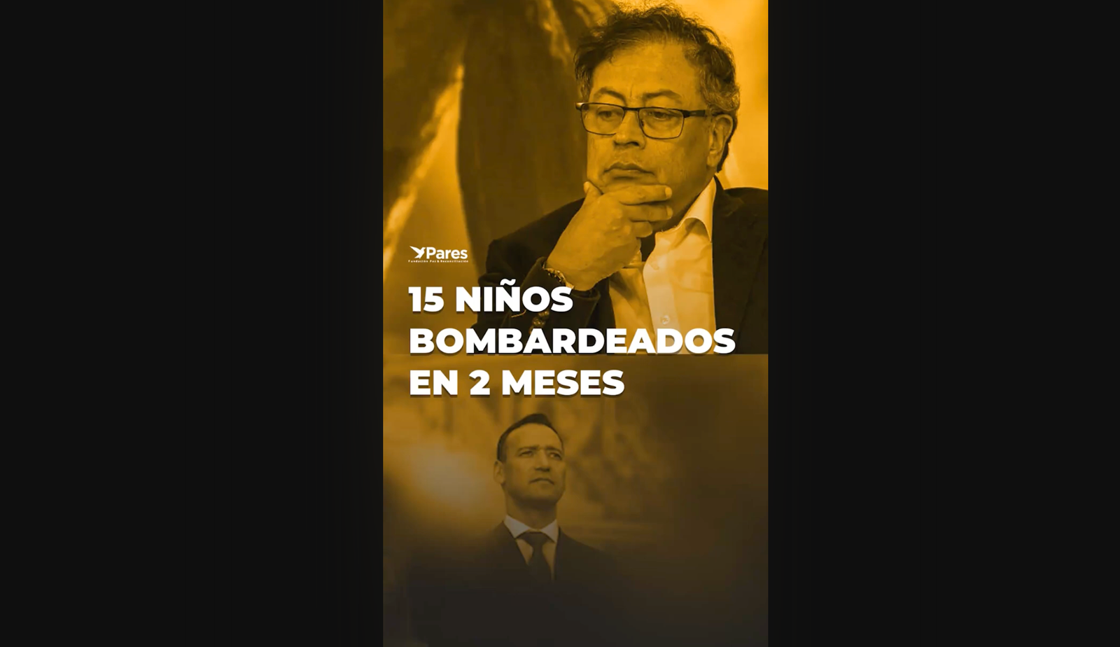 15 niños bombardeados en 2 meses